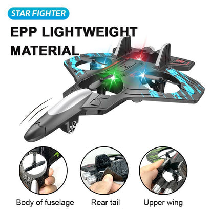 Cross-border New Product Children's Remote Control Aircraft Fighter Glider Primary School Student Small Boy Toy Foam Drone