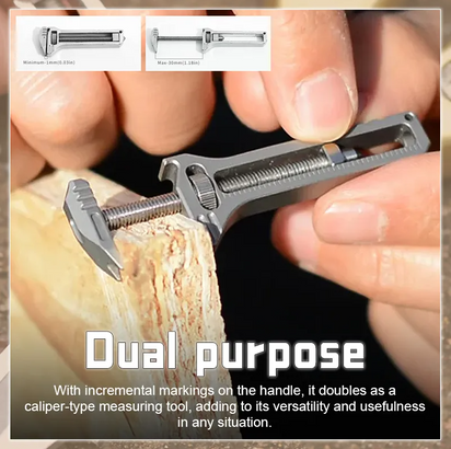 Titanium Pocket Wrench – Keychain Multitool & Bottle Opener