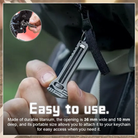 Titanium Pocket Wrench – Keychain Multitool & Bottle Opener